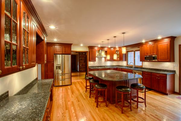 Cherry Kitchen Cabinet Repair in Roanoke